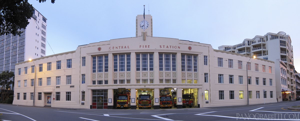 Wellington Central Firestation - A beautiful art decot building being functional as a firehouse