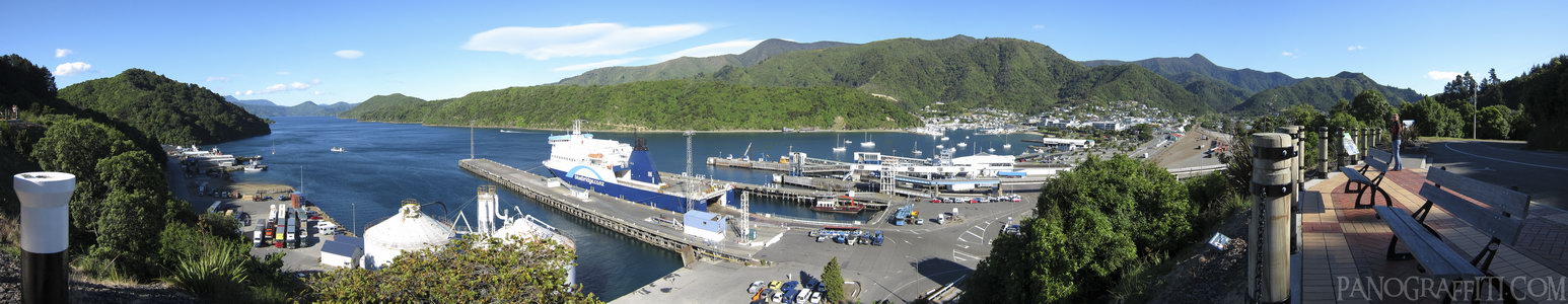 Bluebridge Ferry in Port Picton - Picton, Marlborough, New Zealand