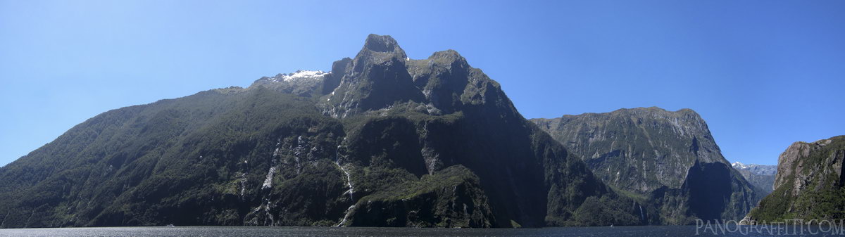 Stirling Falls in Milford Sound - Fiordland, Fiordland National Park, Southland, New Zealand
