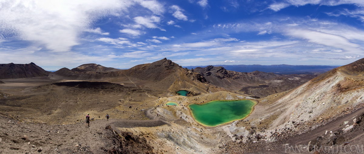 The Emerald Lakes - All 3 of the Emerald Lakes on the Tongariro Crossing