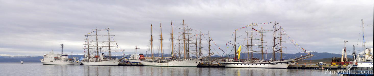 Latin American Sails Tall Ships - A parade of tall ships from South America including Argentina, Brazil, Chile, Colombia, Ecuador, Mexico and Venezuela celebrate the naval battle of Montevideo in 1814 by sailing tradition ships around the continent to 13 ports, ending in Mexico.