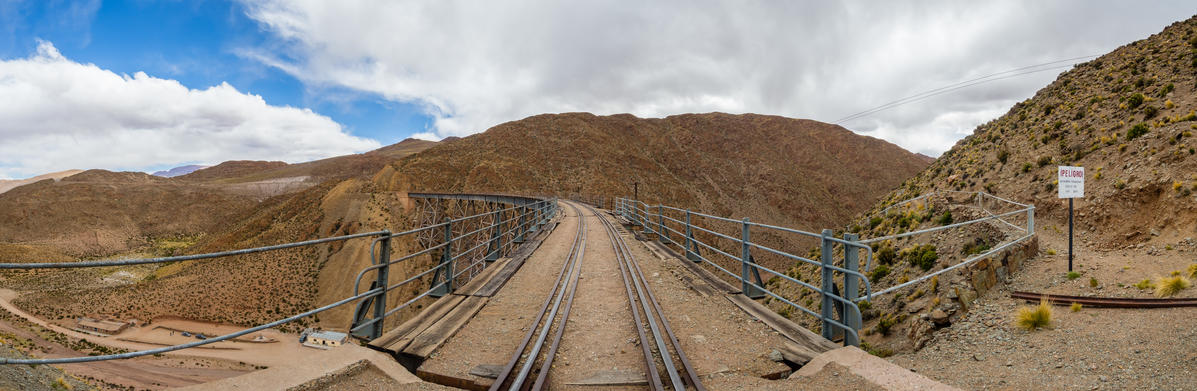 End of the line for the El Tren a las Nube - The final bridge on the rail line named The Train into the Clouds