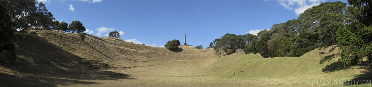 One Tree Hill Crater in Cornwall Park - Another one of the 48 volcanic cones and craters scattered around the Auckland area