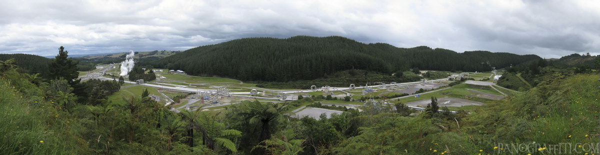  Rotokawa Geothermal Power Station Lookout - The excessive geothermal activity around Taupo is converted to electrical power at this massive plant