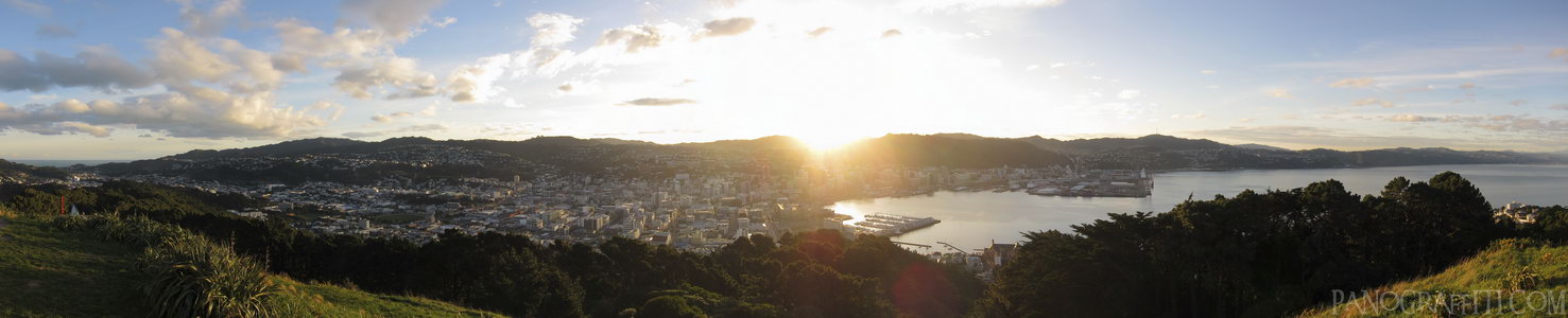 Mount Victoria Sunset - Sunet over Wellington from the Mount Victorial Lookout