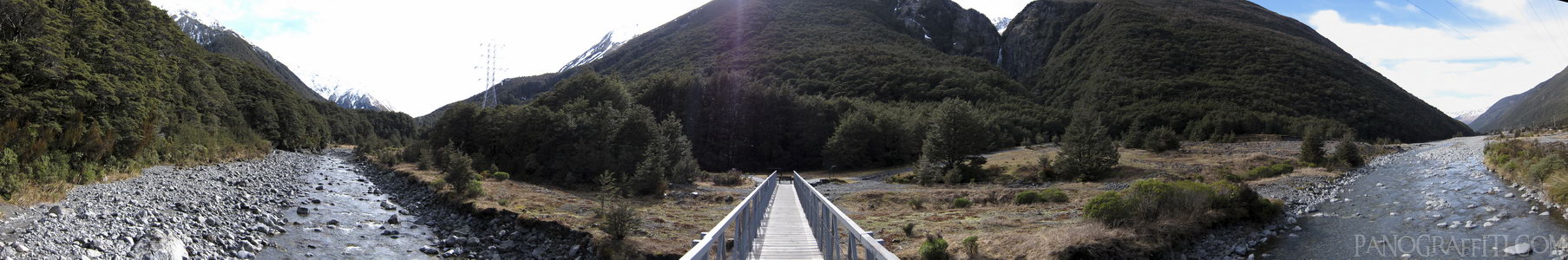 Bridge Over The Devil's Punchbowl - Arthur's Pass National Park, Canterbury, New Zealand