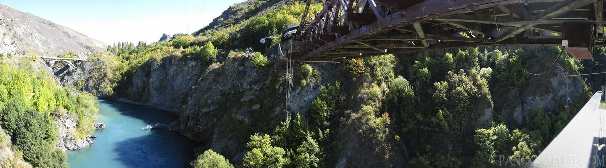 AJ Hackett Bridge Bungy Queenstown - Haast Pass, West Coast, New Zealand