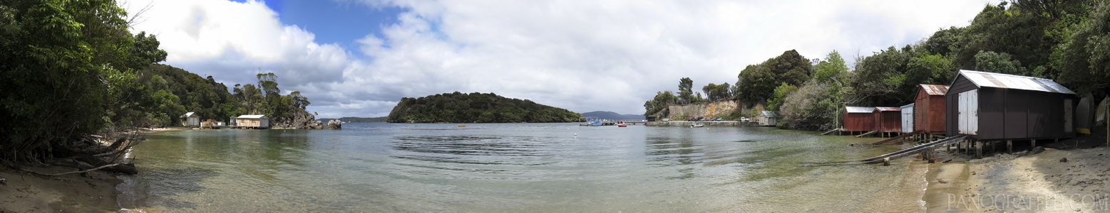 Boat Sheds Around Golden Bay - Stewart Island, Southland, New Zealand