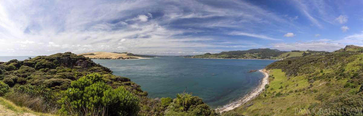 Opononi from Arai Te Uru Lookout - Northland Peninsula, Northland, New Zealand