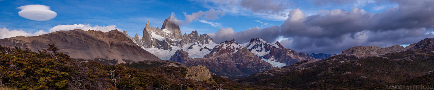 Fitz Roy Mirador - Fitz Roy from the first lookout point on the walk to the summit