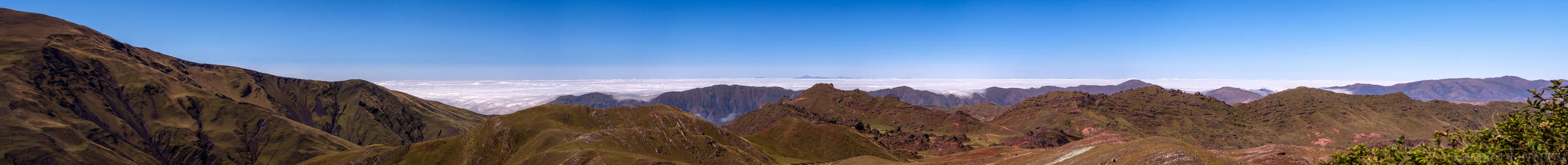 Above the Clouds at Piedra del Molino - At 3,348 meters, this mount pass get you far above the clouds in the far off distance